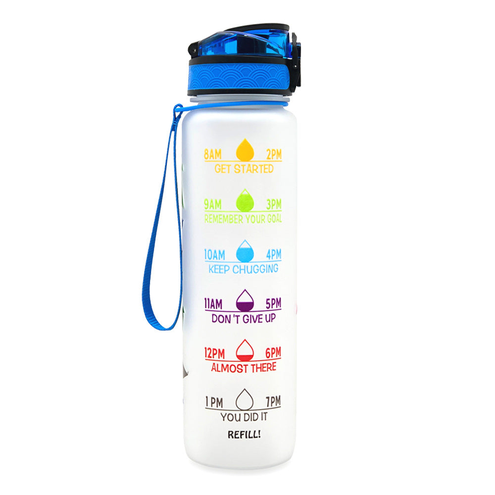 HydroTime Motivational 1L Water Bottle - NUWELLTH