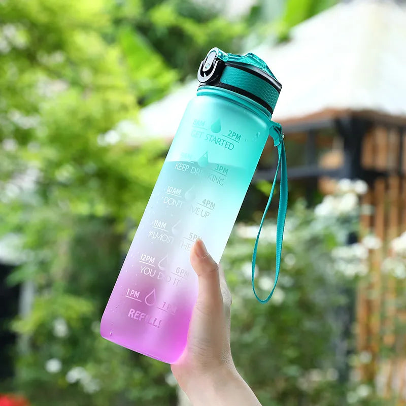 HydroTime Motivational 1L Water Bottle - NUWELLTH