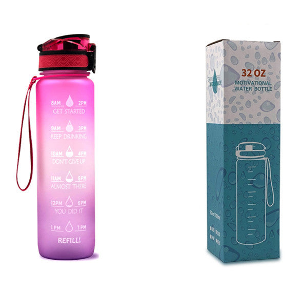 HydroTime Motivational 1L Water Bottle - NUWELLTH