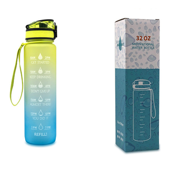 HydroTime Motivational 1L Water Bottle - NUWELLTH