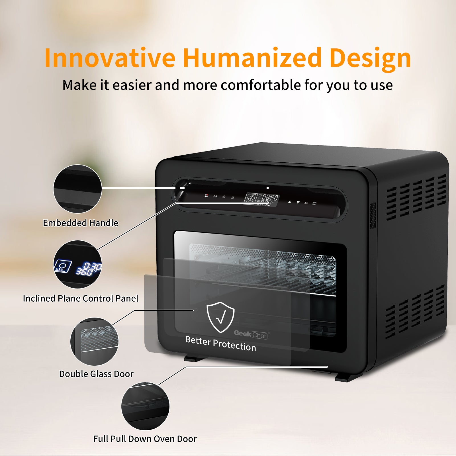 Steam Air Fryer Toast Oven Combo - NUWELLTH