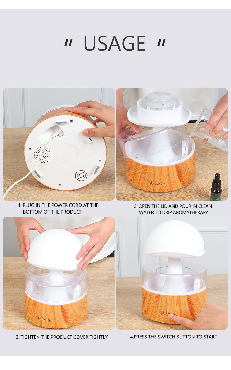Rain Cloud Air Humidifier Aroma Diffuser - NUWELLTH
