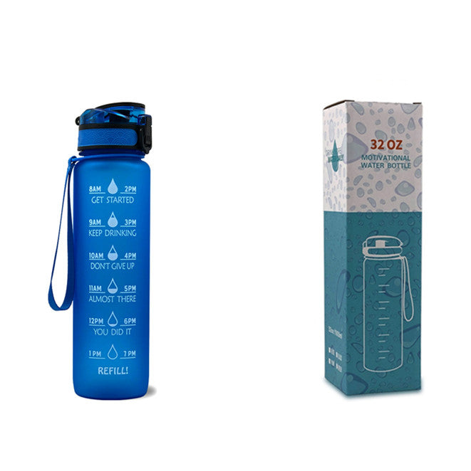 HydroTime Motivational 1L Water Bottle - NUWELLTH