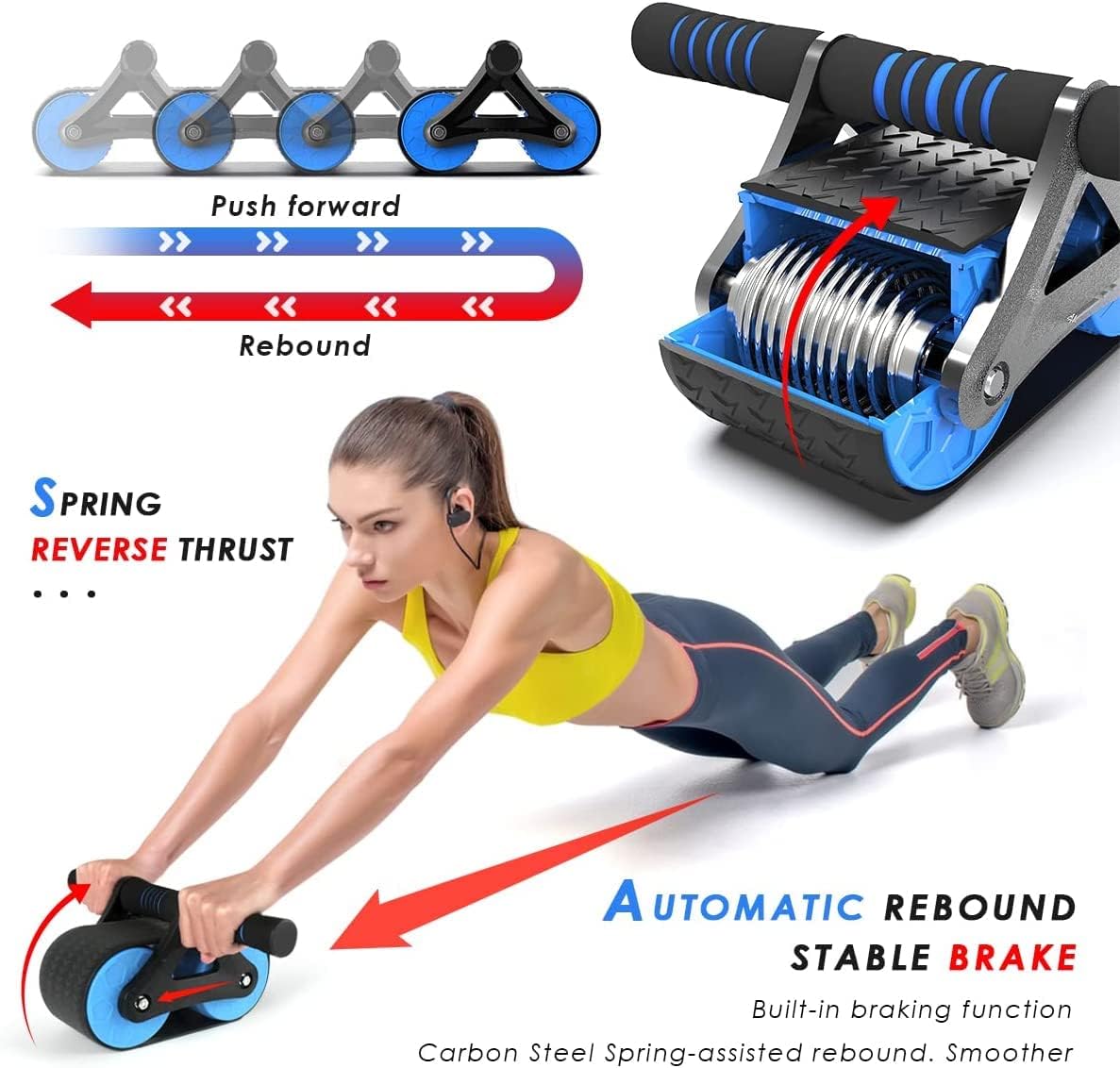 Automatic Rebound Abdominal Wheel - NUWELLTH