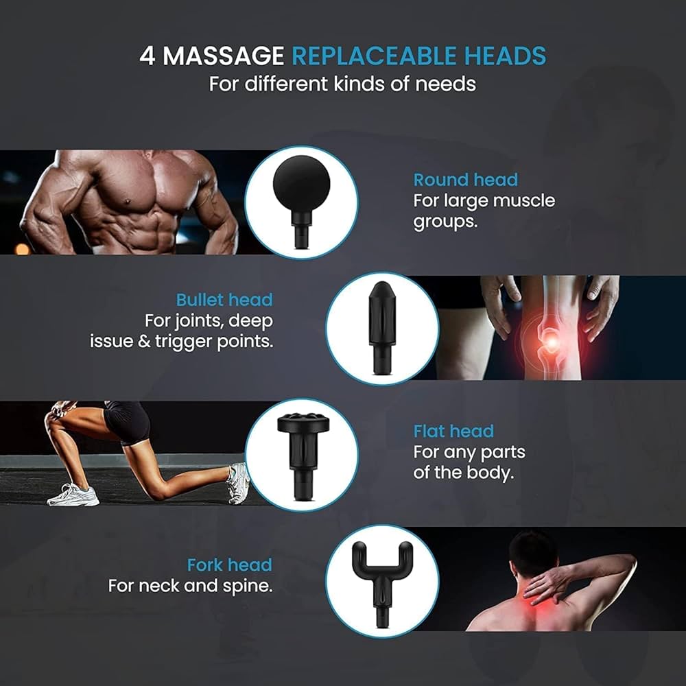 Percussion Massage Gun for Pain Relief & Recovery