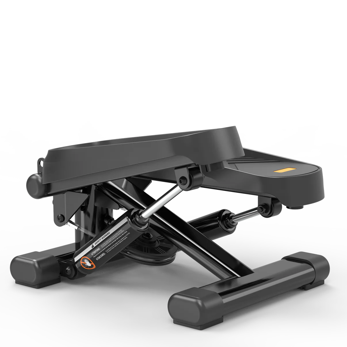 Compact mini stepper with LCD monitor & resistance bands for home workouts