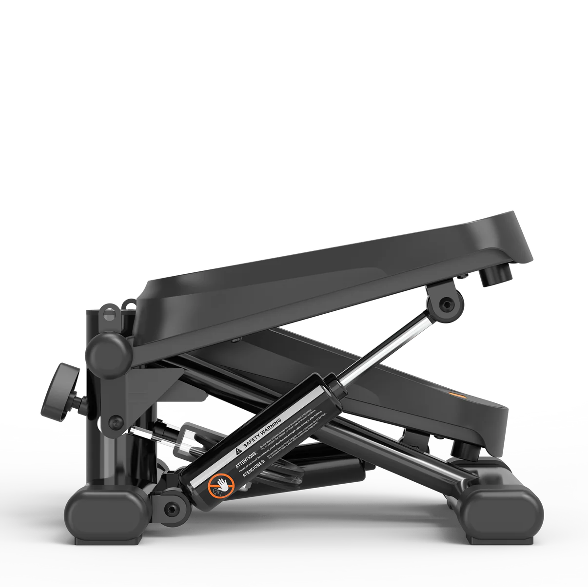 Compact mini stepper with LCD monitor & resistance bands for home workouts