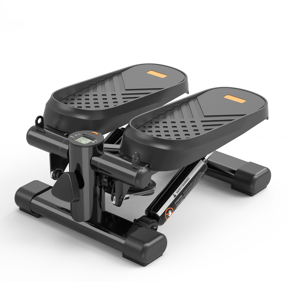 Compact mini stepper with LCD monitor & resistance bands for home workouts