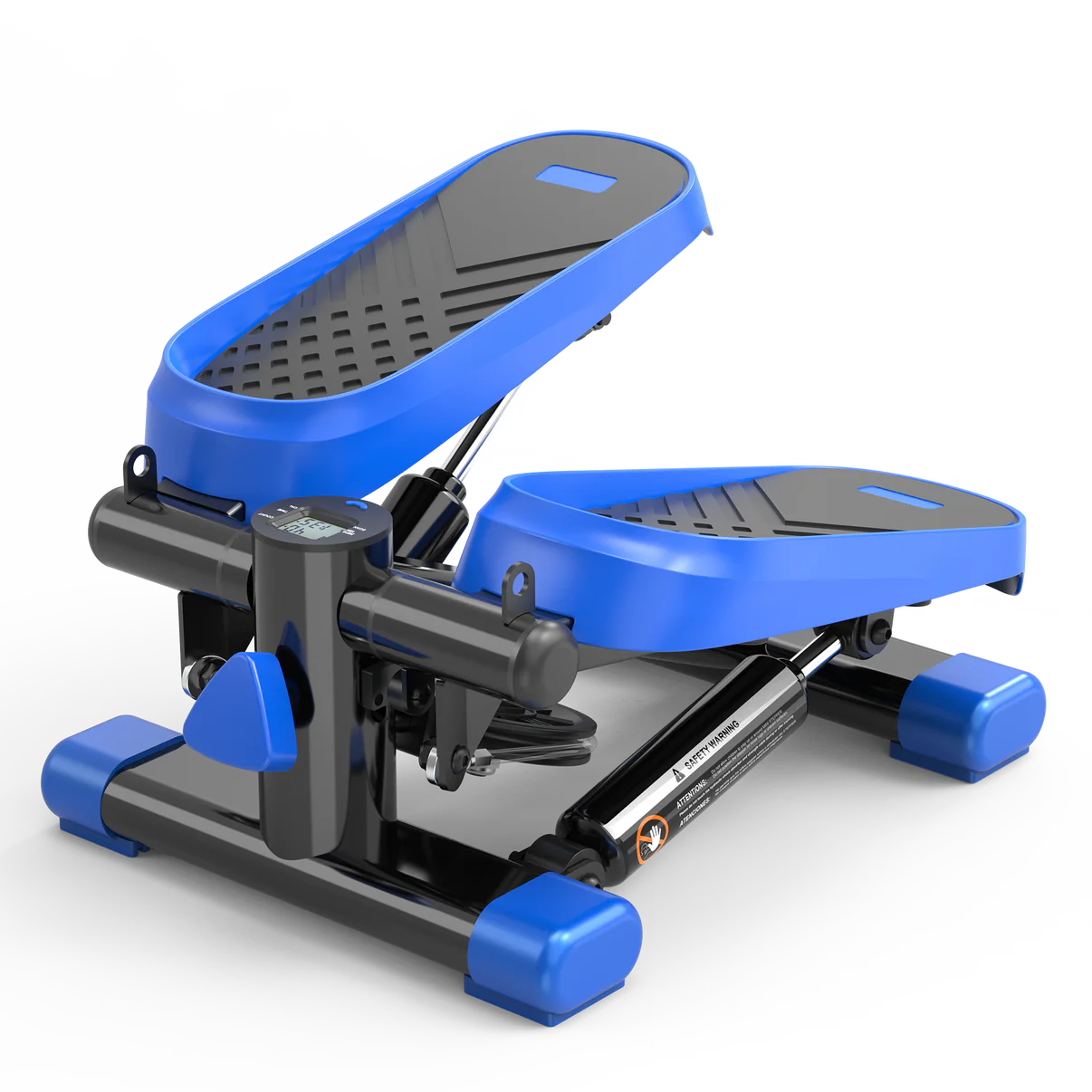 Compact mini stepper with LCD monitor & resistance bands for home workouts