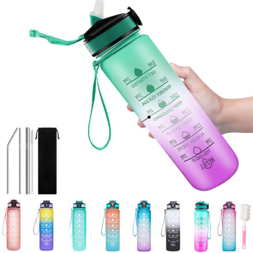 HydroTime Motivational 1L Water Bottle - NUWELLTH
