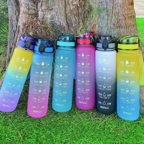 HydroTime Motivational 1L Water Bottle - NUWELLTH