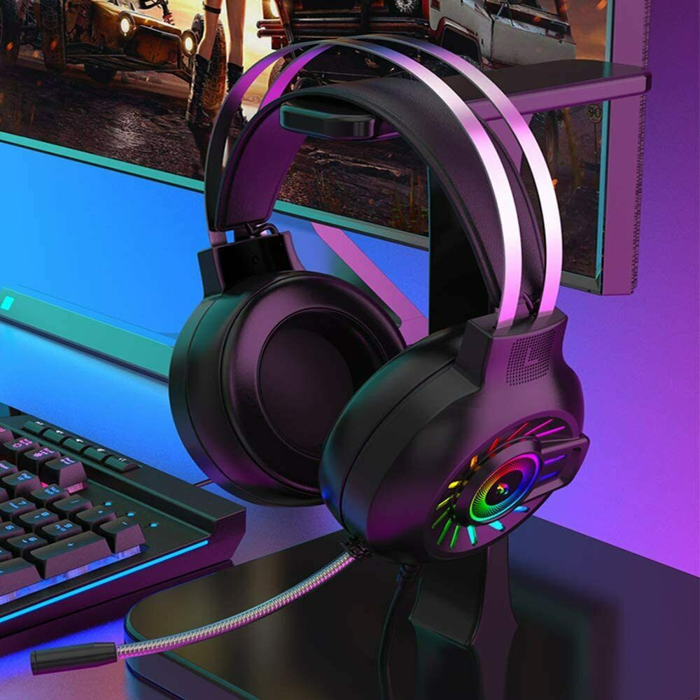 Colorful Led Gaming Headset With Mic - NUWELLTH