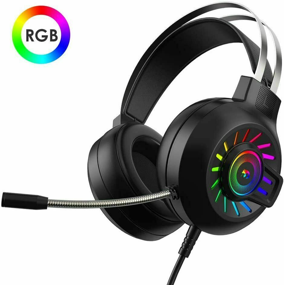 Colorful Led Gaming Headset With Mic - NUWELLTH