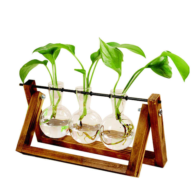 Swing Wooden Hydroponic Plant Container