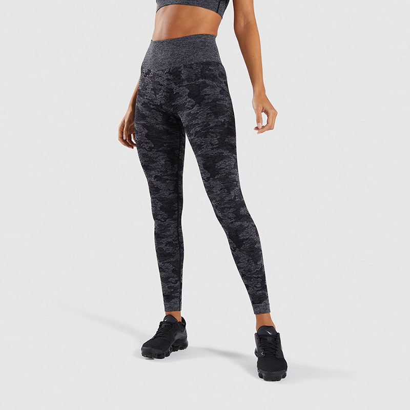 Shark High Waist Camo Compression Tights Set