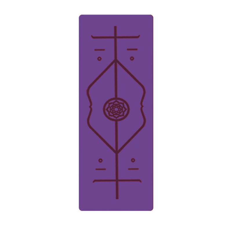 GripFlow Yoga Mat With Position Lines