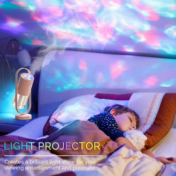 Magic Shadow USB Air Humidifier With Projection Night Lights