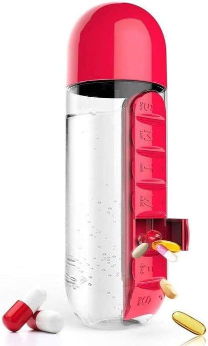 Water Bottle With Pillbox