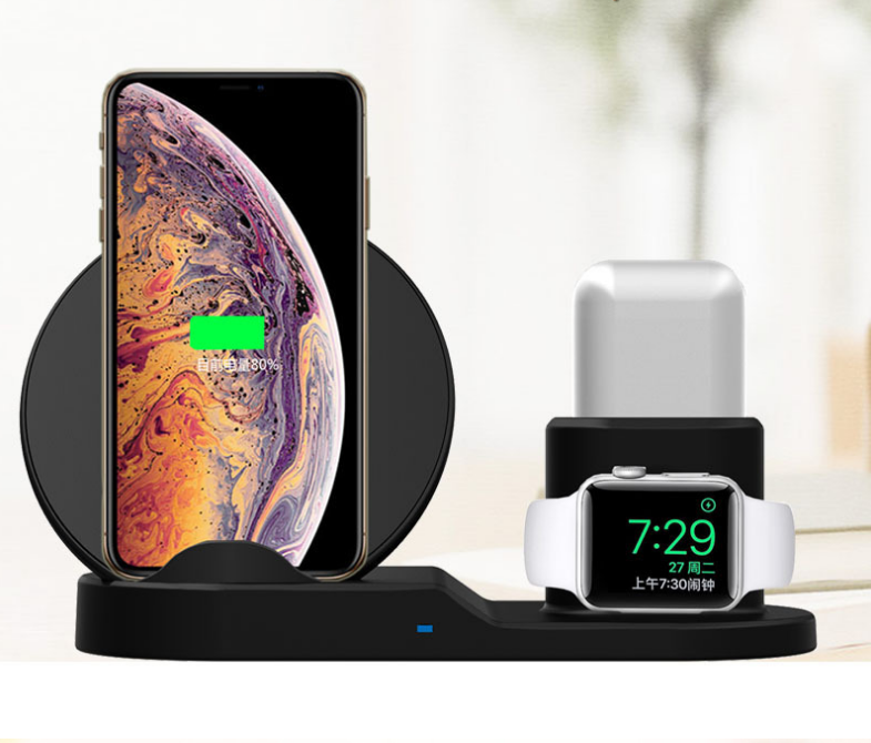 3-in-1 Wireless Apple Compatible Fast Charger