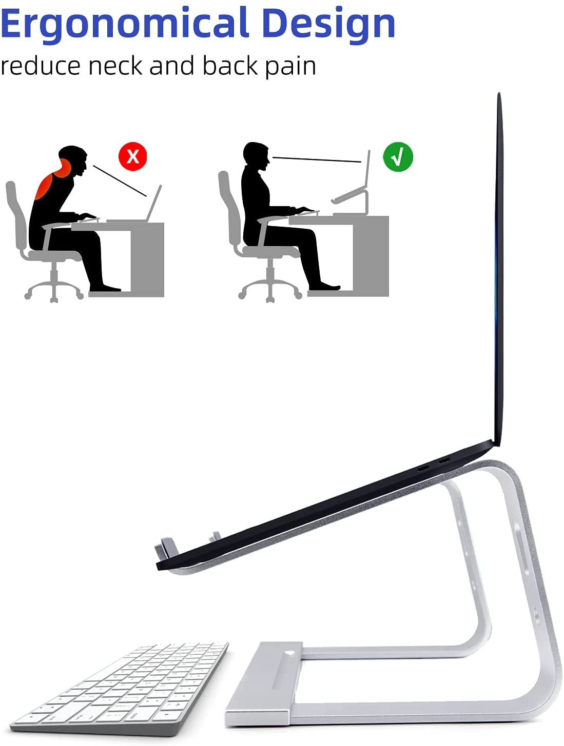 10-17 Inch Ergonomic Laptop Holder