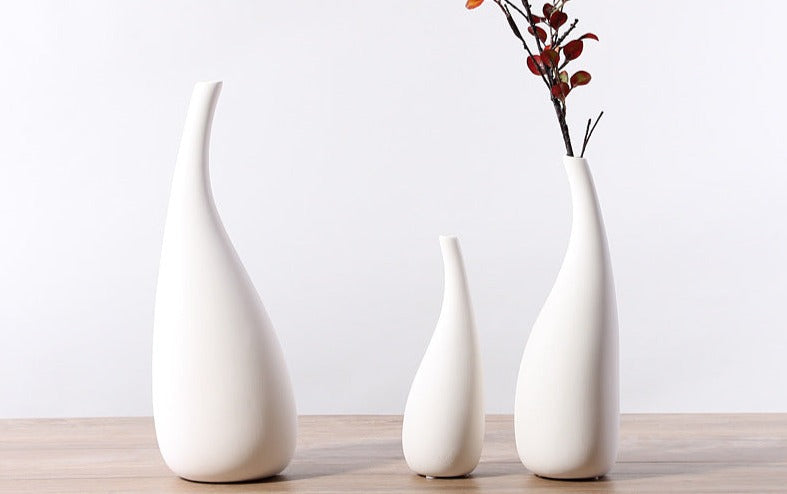 Water Drop Ceramic Vase Set