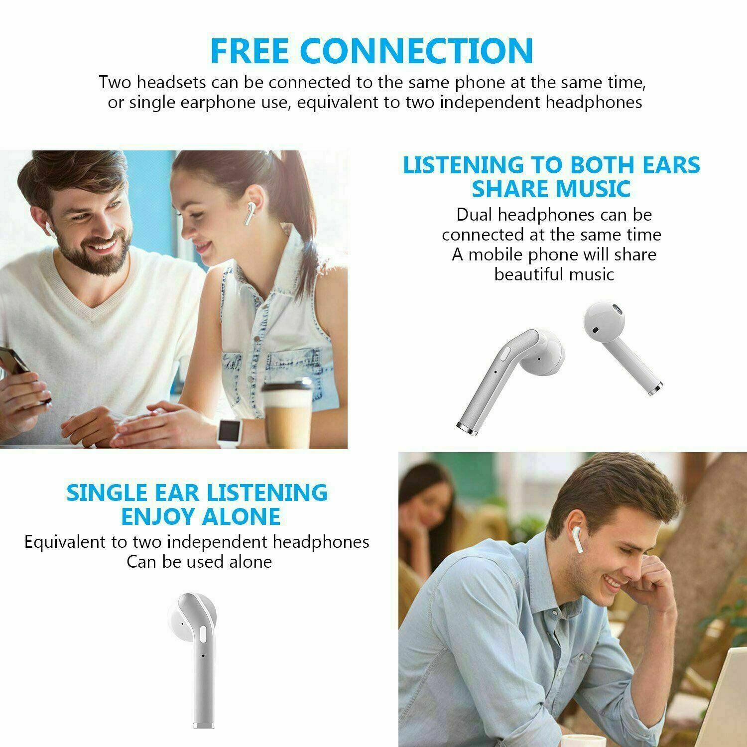 Immersive Noise-Cancelling Waterproof Bluetooth 5.0 Earbuds