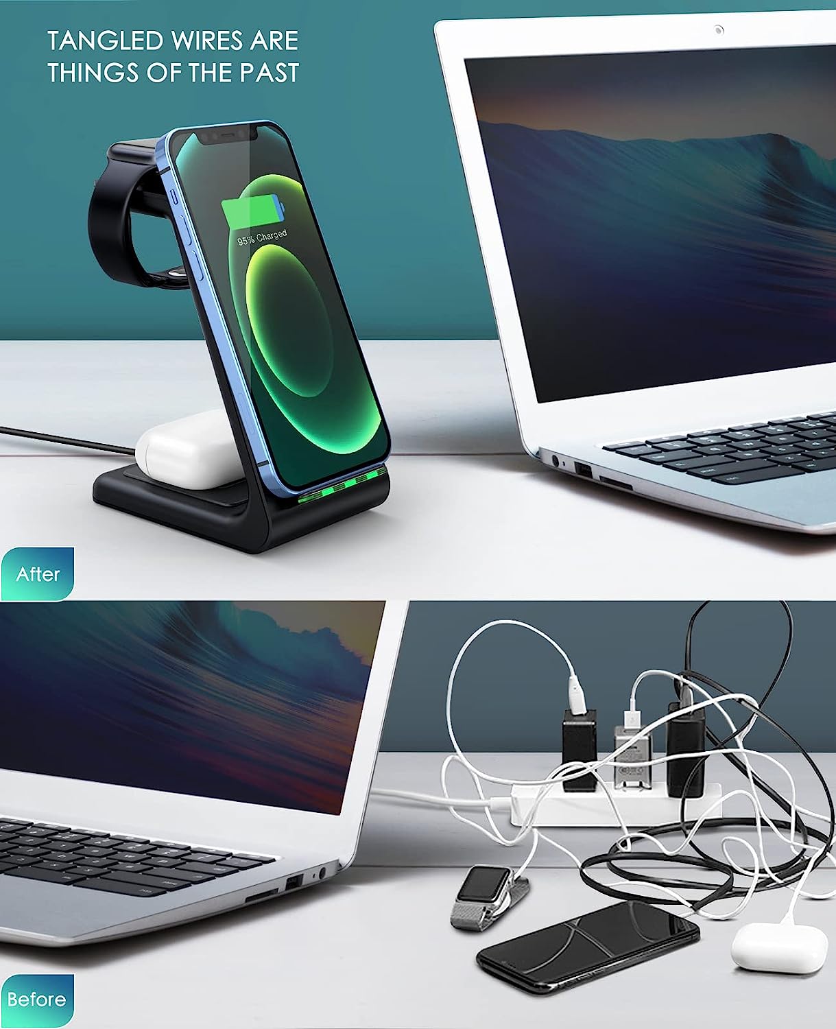 3 In 1 Fast Charging Wireless Station