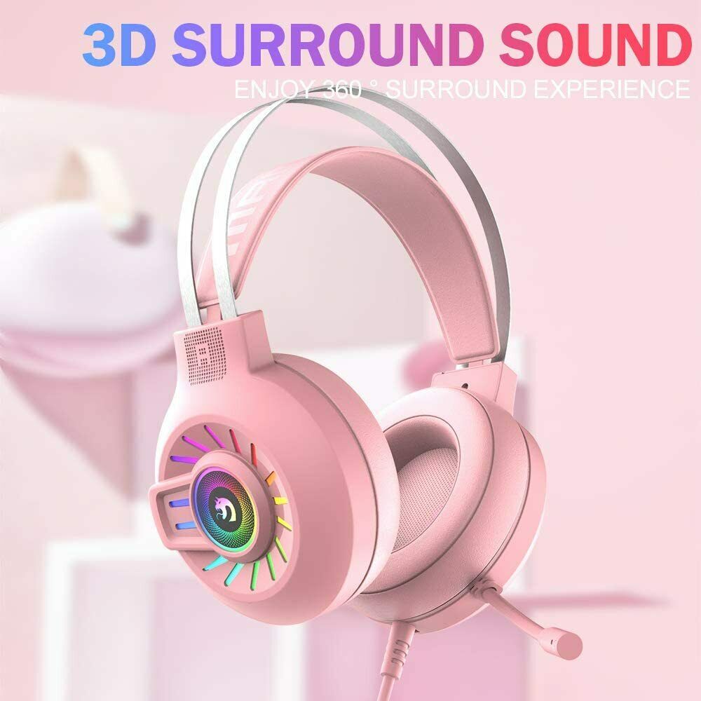 Colorful Led Gaming Headset With Mic