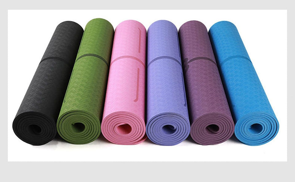 GripFlow Yoga Mat With Position Lines