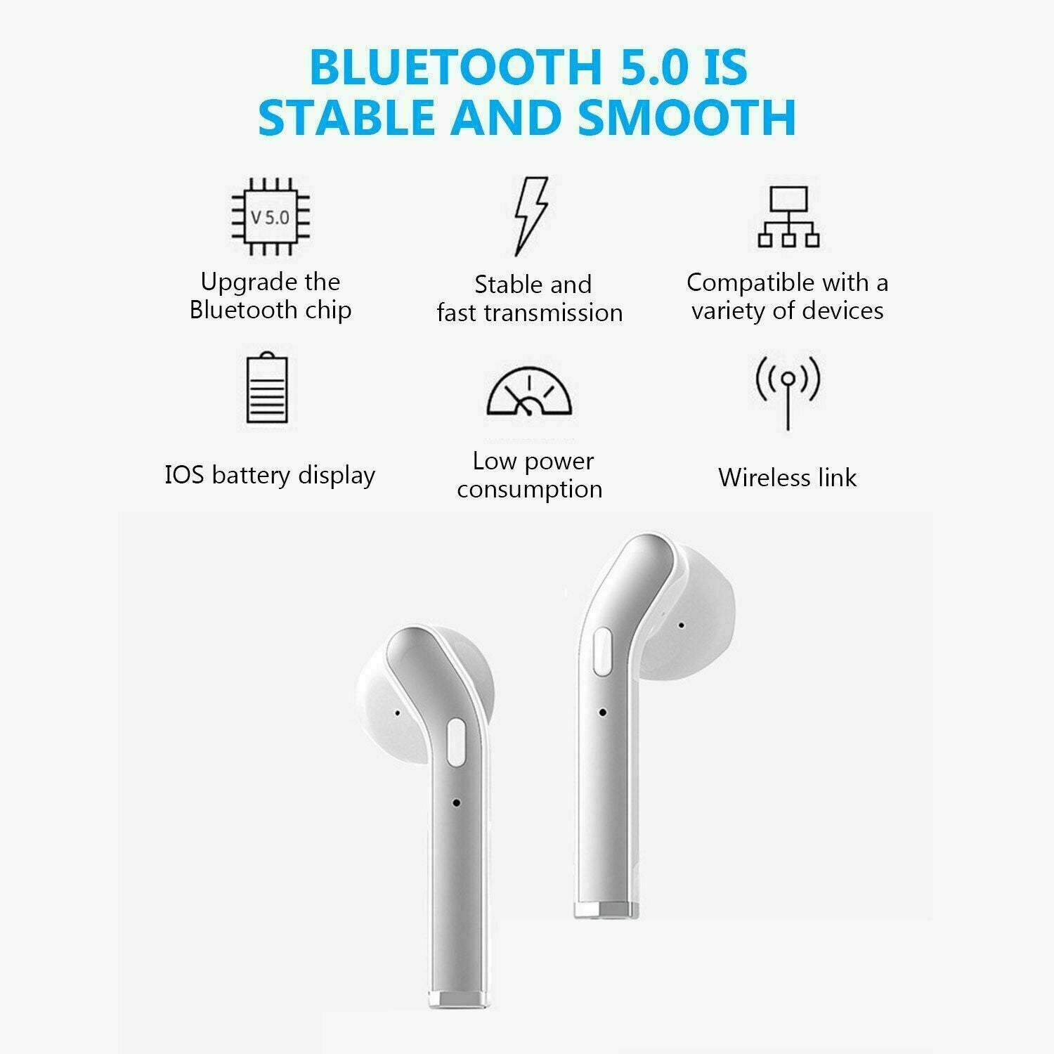 Immersive Noise-Cancelling Waterproof Bluetooth 5.0 Earbuds