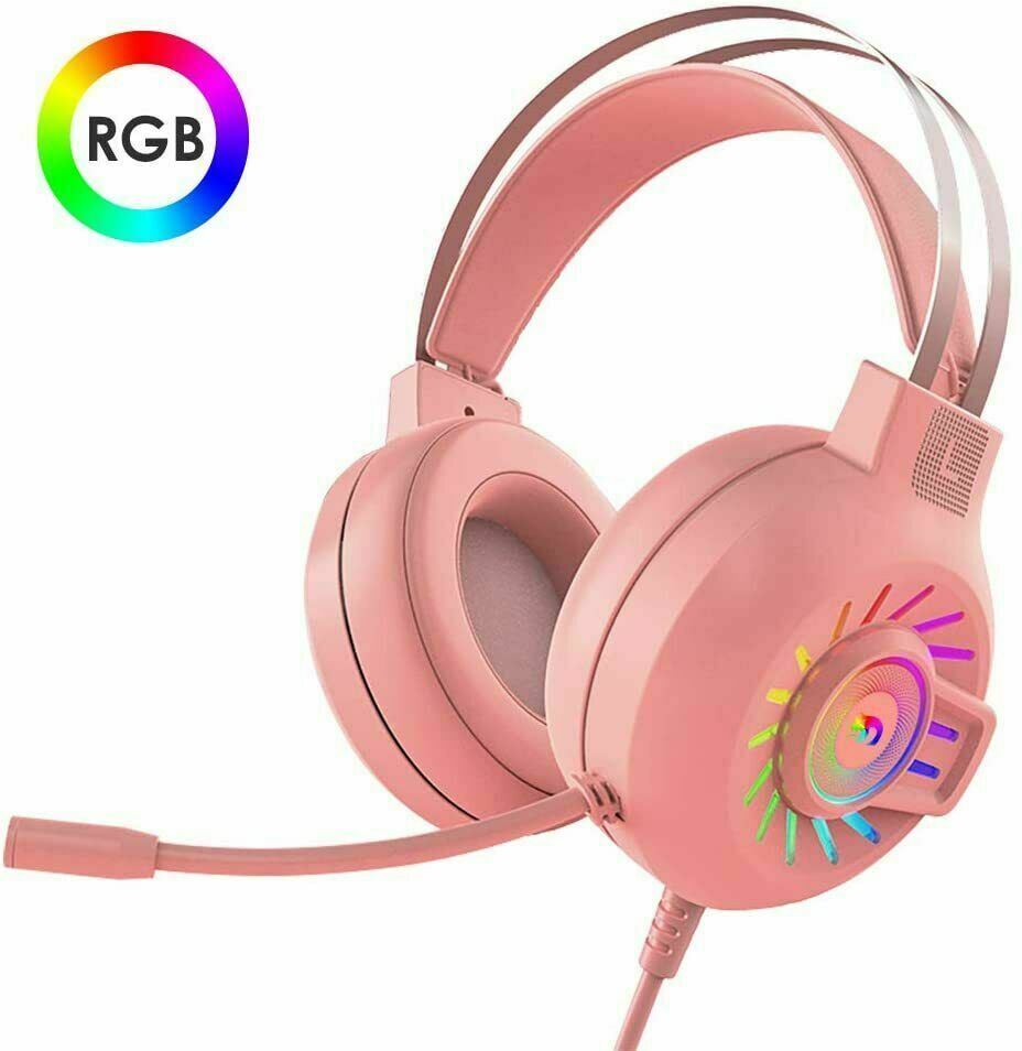 Colorful Led Gaming Headset With Mic