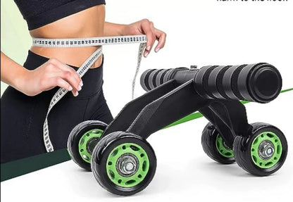 10-piece ab wheel roller kit with knee pad, push-up bars, resistance bands &amp; jump rope for full-body workouts