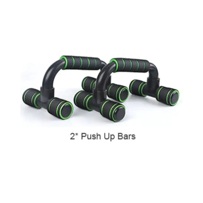 10-piece ab wheel roller kit with knee pad, push-up bars, resistance bands &amp; jump rope for full-body workouts