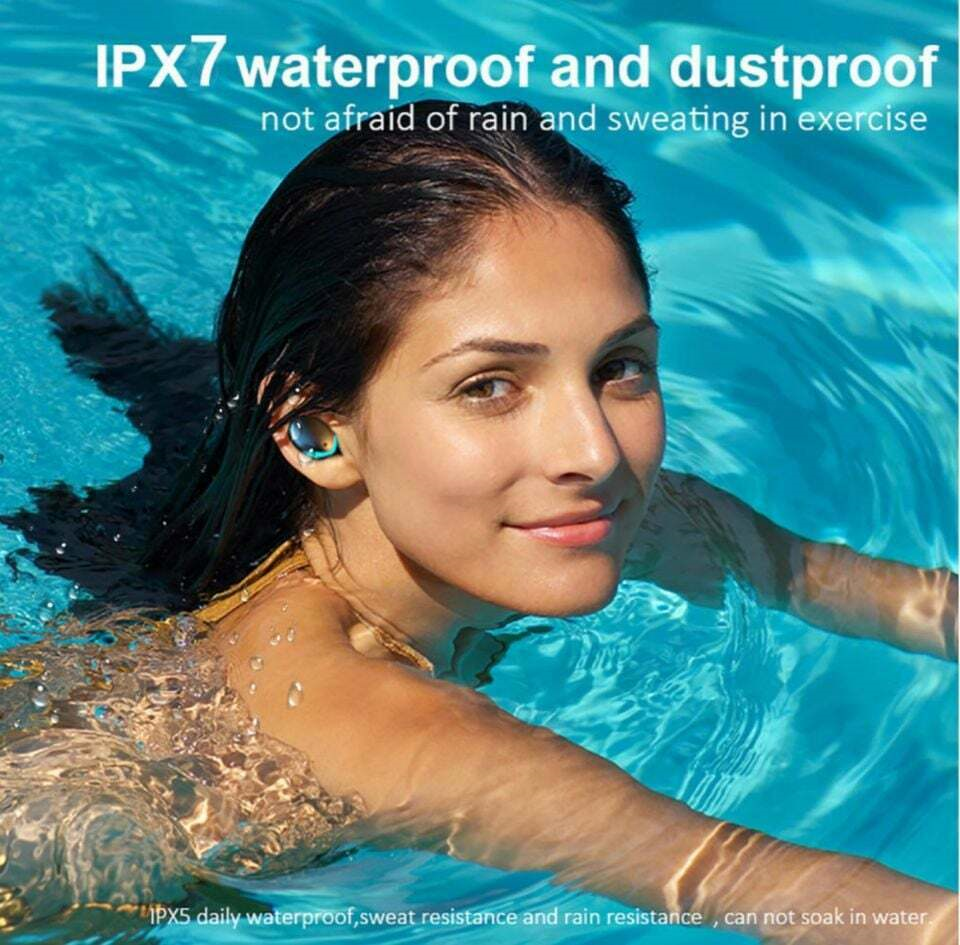 Wireless Waterproof Bluetooth Earbuds for iPhone, Samsung, And Android