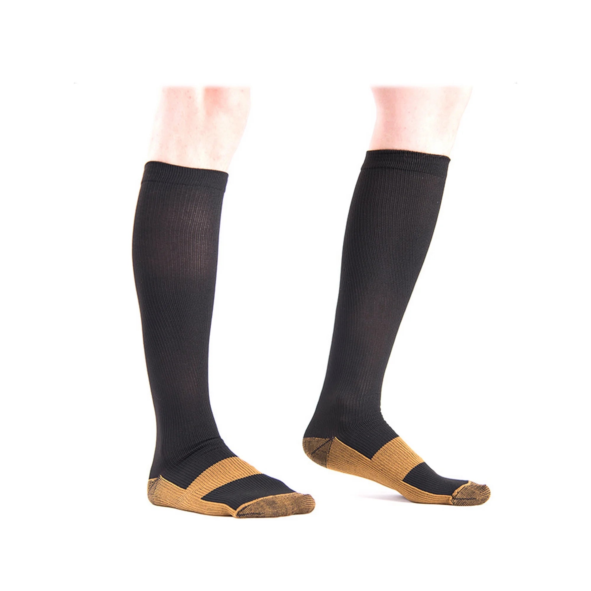 Breathable copper compression socks for pain relief, swelling &amp; fatigue – 3-pack or 6-pack.