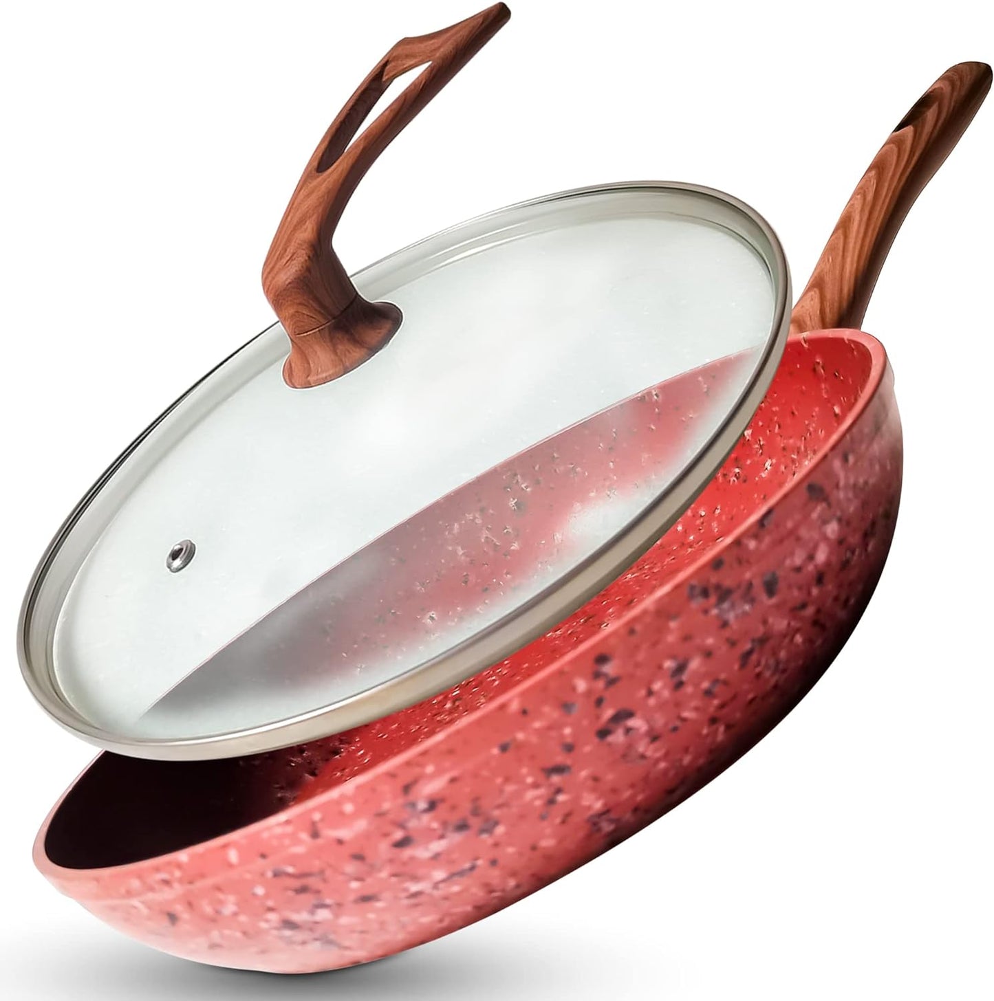 Copper Stone Nonstick 10" Frying Pan With Special Lid