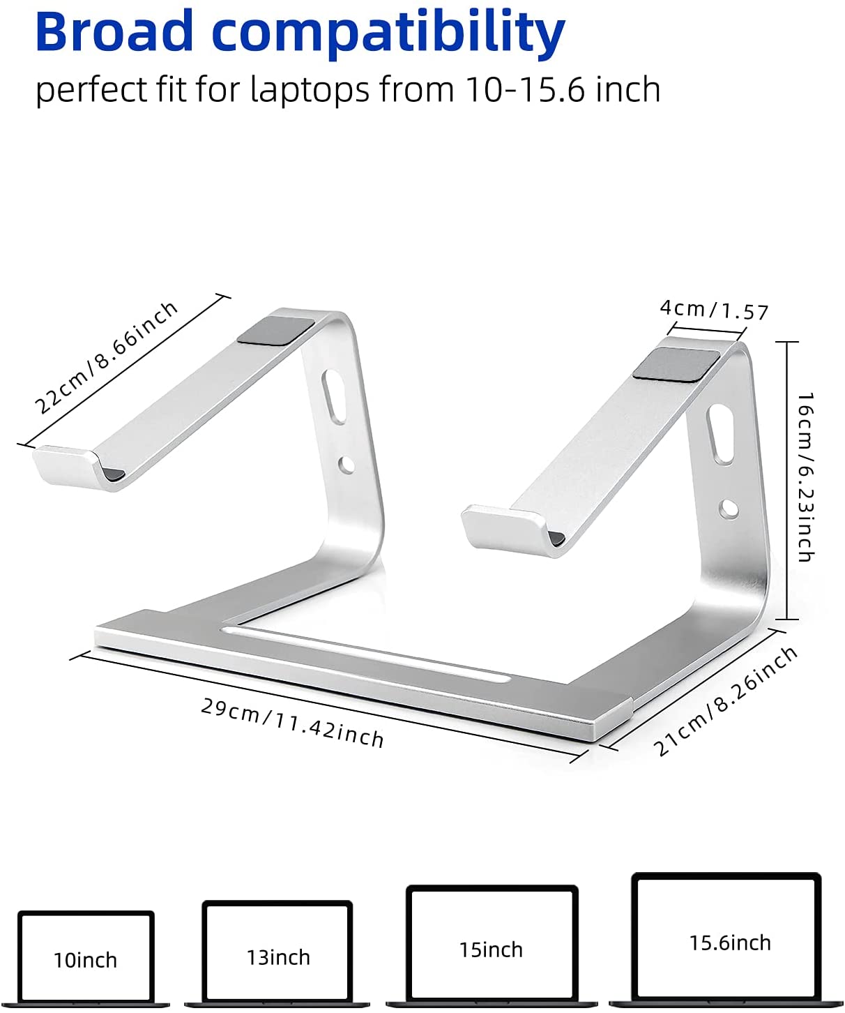 10-17 Inch Ergonomic Laptop Holder