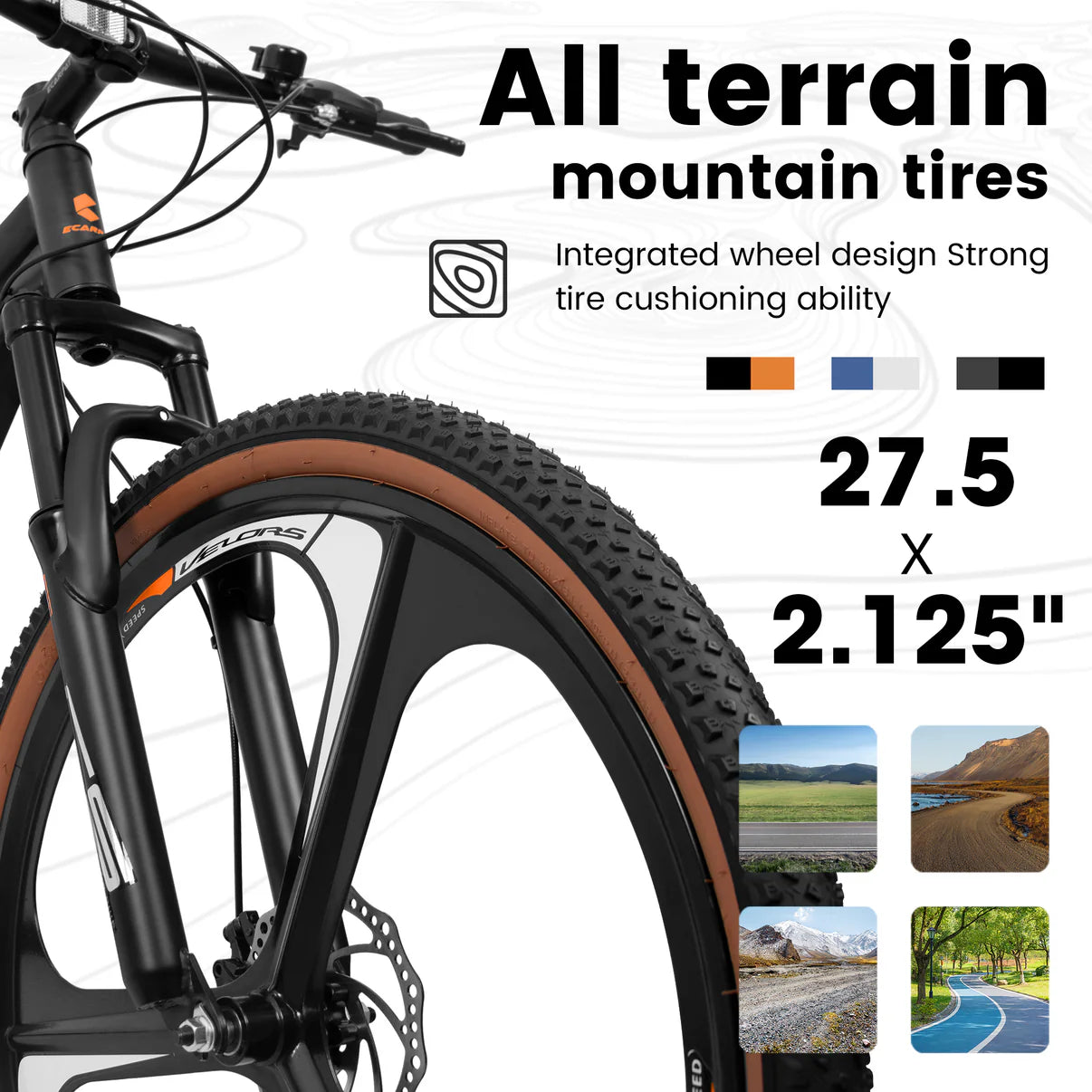 A27301M Ecarpat Mountain Carbon Steel Bike All Terrain