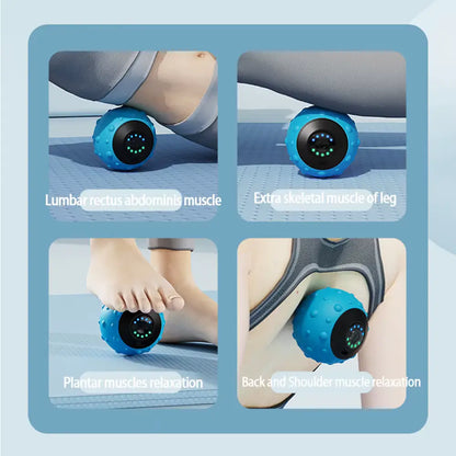 Electric Massage Ball Shoulder Neck Body Muscle Relaxation Sole Back Foot Massage Rechargeable Fascia Ball Yoga Ball