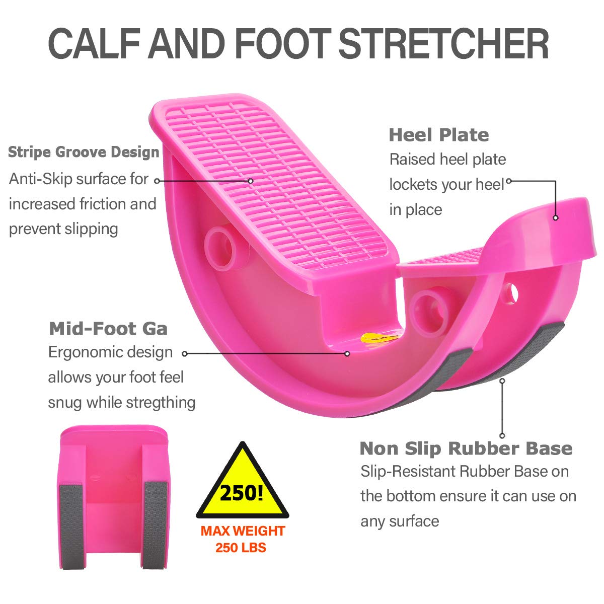 Foot Stretcher Rocker for pain relief and flexibility enhancement