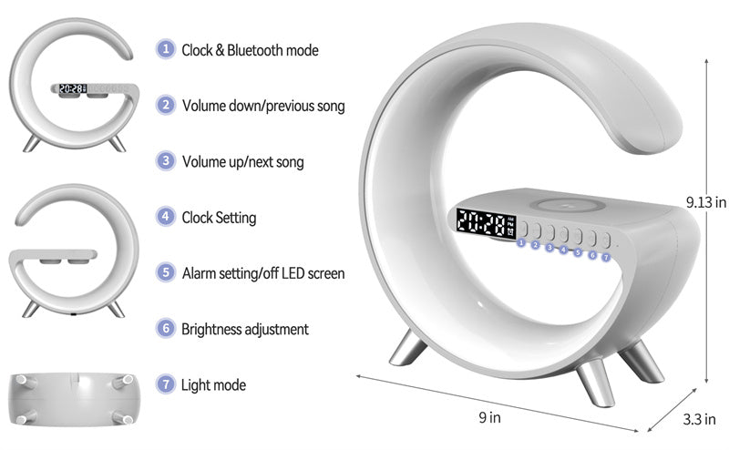 G Bluetooth Speaker And Wireless Charger