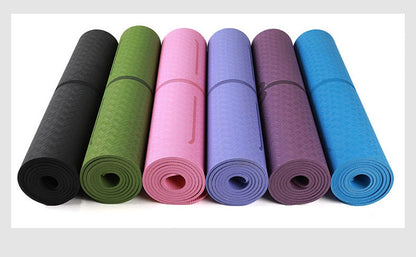 GripFlow Yoga Mat with Position Lines - Eco-Friendly Non-Slip Mat for Beginners