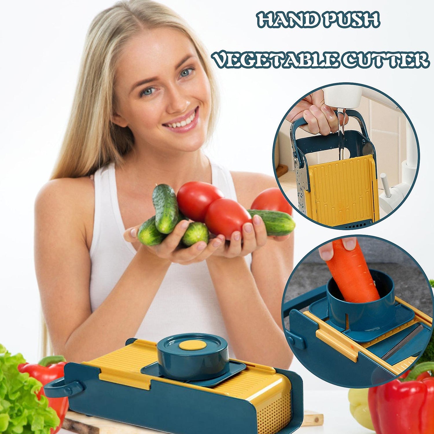 Multifunctional Hand-Push Grater