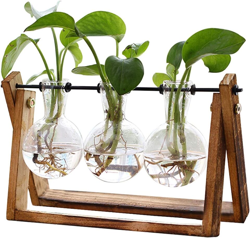 Swing Wooden Hydroponic Plant Container