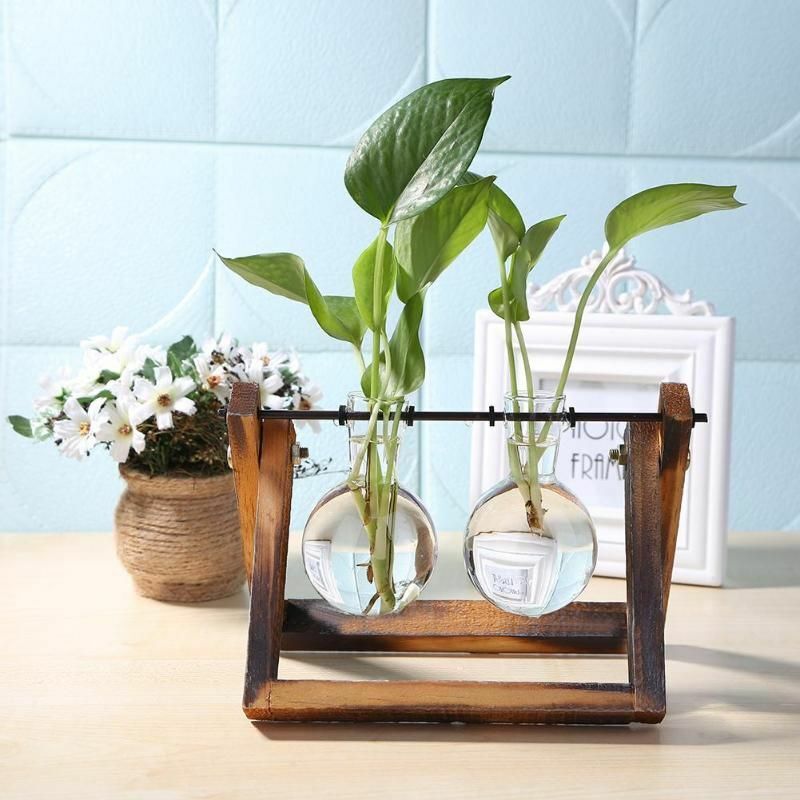 Swing Wooden Hydroponic Plant Container