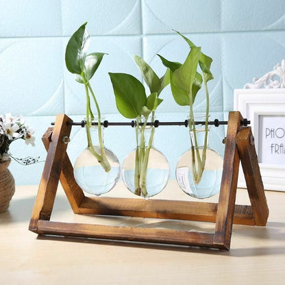 Swing Wooden Hydroponic Plant Container