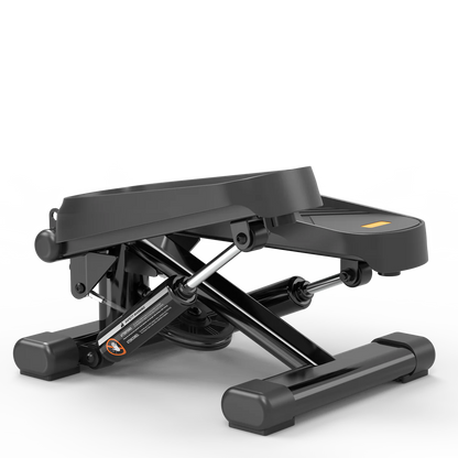 Compact mini stepper with LCD monitor &amp; resistance bands for home workouts