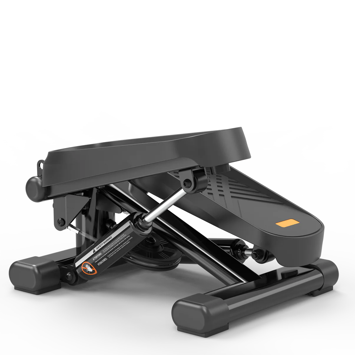 Compact mini stepper with LCD monitor &amp; resistance bands for home workouts