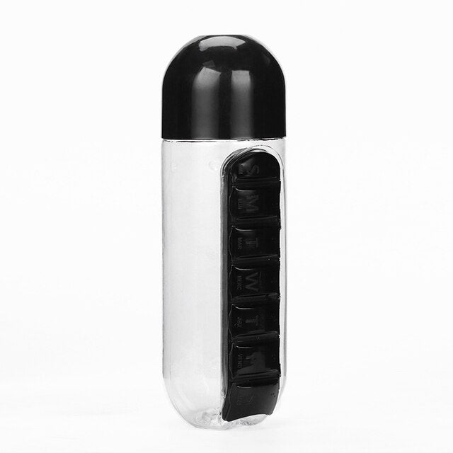 Water Bottle With Pillbox