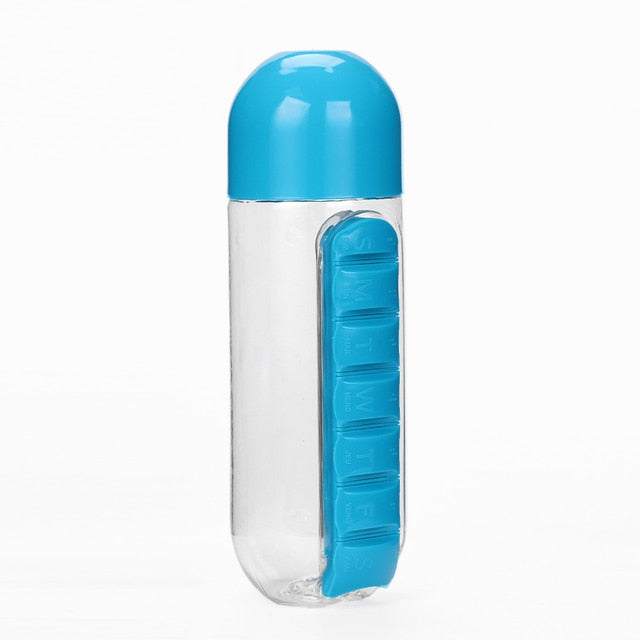 Water Bottle With Pillbox